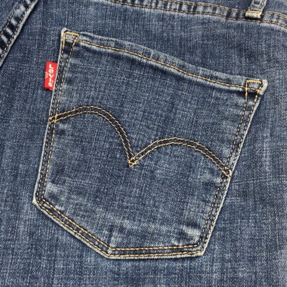 LEVI 721 HIGH-RISE SKINNY CUTOFF JEAN SHORTS 6/28 🇺🇸 - Picture 6 of 11